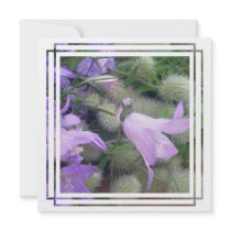 Campanula Flowers Invitations