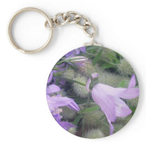 Campanula Flowers Keychain
