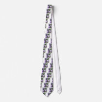 Campanula Flowers Men's Necktie
