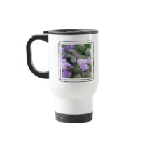 Campanula Flowers Plastic Travel Mug