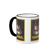 Campari L'Apertivo Vintage Liquor Label Mugs