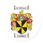 CAMPBELL FAMILY CREST -  CAMPBELL COAT OF ARMS STICKERS