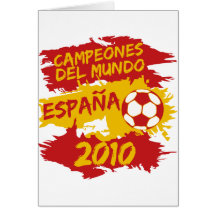 Campeones del Mundo 2010 Greeting Card