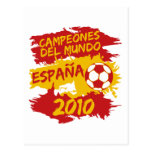 Campeones del Mundo 2010 Postcard