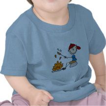 Camper Roasting Hot Dogs Tshirts and Gifts