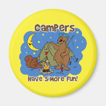 Campers Have S'More Fun Fridge Magnets