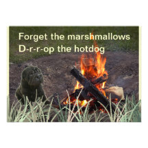 Campfire Guard Dog Personalized Announcement