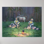 CAMPFIRE TALES by SHARON SHARPE Print