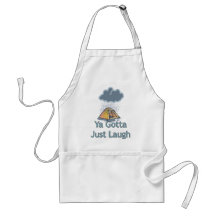 Camping in the Rain Apron