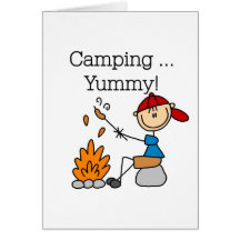 Camping is Yummy Greeting Card