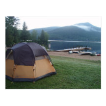 Camping on Blue Mountain Lake in the Adirondacks Postcards