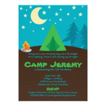 Camping Party Invitation