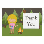 Camping Party Thank You Greeting Cards