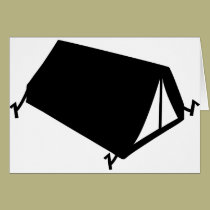 camping tend icon cards