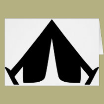 camping tend icon cards