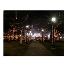 Campus Martius - trees postcard