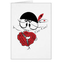 Can-Can dancer girl Greeting Cards