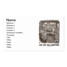 Can I Ask You A Question? (Alice Sheep) Business Card Templates