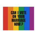 CAN I VOTE ON YOUR MARRIAGE? postcards