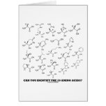 Can You Identify The 20 Amino Acids? (Chemistry) Greeting Card