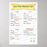 Can You Measure Up Poster posters