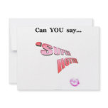 Can You Say Super Hottie invitations