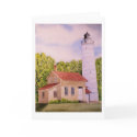 Cana Island Lighthouse Blank Greeting Card