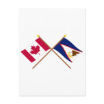 Canada and American Samoa Crossed Flags