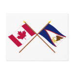 Canada and American Samoa Crossed Flags
