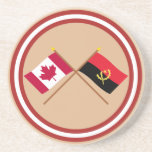 Canada and Angola Crossed Flags