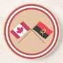 Canada and Angola Crossed Flags