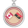 Canada and Angola Crossed Flags