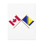 Canada and Bosnia & Herzegovina Crossed Flags