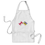 Canada and Central African Republic Crossed Flags aprons