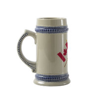 Canada and Saudi Arabia Crossed Flags Mug