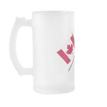 Canada and Saudi Arabia Crossed Flags Mug