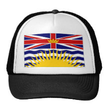 Canada British Columbia Flag Mesh Hat