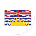 Canada British Columbia Flag stickers