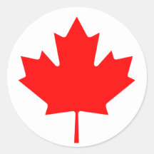 Canada Canadian Flag Round Sticker