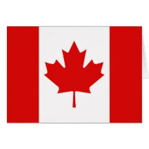 Canada Canadian Maple leaf flag Greeting Cards