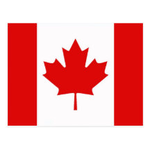 Canada Canadian Maple leaf flag Postcard