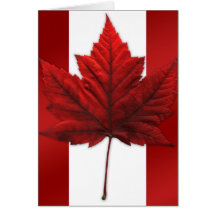 Canada Card Canada Flag Greeting Card