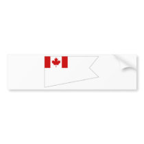 Canada Commodore amp Brigadier General Flag Bumper Sticker