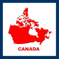Canada Country Shape posters