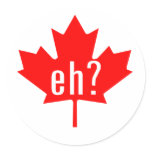 Canada Eh? stickers