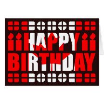 Canada Flag Birthday Card