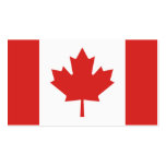Canada Flag business cards
