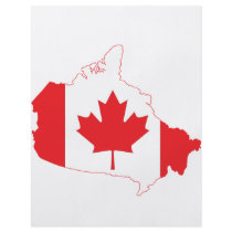 Canada Flag Map Flyer Design