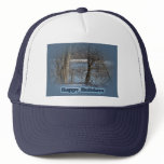 Canada Geese on Green Lane Reservoir Happy Holiday Trucker Hat