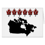Canada Map T-Shirts Greeting Cards